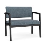 Lenox Steel Bariatric Waiting Room Chairs with BLACK Frame Finish with SERENE Upholstery