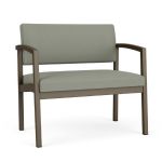 Lenox Steel Bariatric Waiting Room Chair with BRONZE Frame Finish and EUCALYPTUS Upholstery