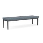 Lenox Steel Waiting Room Bench with CHARCOAL Frame Finish and SERENE Upholstery