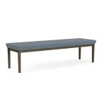 Lenox Steel Waiting Room Bench with BRONZE Frame Finish and SERENE Upholstery