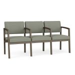 Lenox Steel 3 Seat Sofa with BRONZE Frame Finish and EUCALYPTUS Upholstery