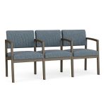 Lenox Steel 3 Seat Sofa with BRONZE Frame Finish and SERENE Upholstery