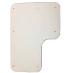26 in. x 21 in. ADA L Shaped Shower Seat, HDPE Frameless (Factory Installed)
