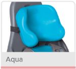 With Laterals Headrest<br>
MHL - 7 in. W x 6 in. D<br>
Aqua