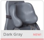 With Laterals Headrest<br>
MHL - 7 in. W x 6 in. D<br>
Dark Gray