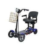 Blue MS-3000 Folding Mobility Scooter with WIDE Seat and 10AH Battery