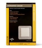 Bordered Gauze 2 in. x 2 in. with 1 in. x 1 in. Pad - Case of 150 Units