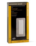 Bordered Gauze 4 in. x 8 in. with 2 in. x 6 in. Pad - Case of 150 Units
