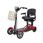 Red MS-3000 Folding Mobility Scooter with WIDE Seat and 10AH Battery