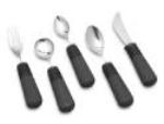 Good Grips Set of 5<br>Includes: (1) Fork, (1) Teaspoon, (1) Tablespoon, (1) Souper Spoon, and (1) Rocker Knife