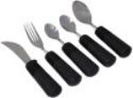 Big-Grip Set of 5<br>Includes: (1) Fork, (1) Small Spoon, (1) Teaspoon, (1) Tablespoon, and (1) Rocker Knife