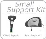 (BLACK) Small Support Kit (Comes with Small Head Support: 7.25