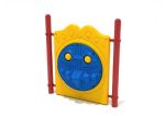 Freestanding Playground Percussion Panel with Posts - Primary Colors
