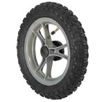 7.5 in. x 2 in. Front, 12.5 in. Rear Pneumatic Knobby Tire
