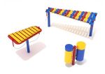 Rhythm Group of 3 Outdoor Musical Equipment for Playgrounds - Primary Colors