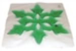 Green 6 Spoke Snowflake Gel Pads