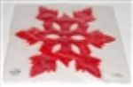 Red 6 Spoke Snowflake Gel Pads