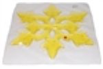 Yellow 6 Spoke Snowflake Gel Pads
