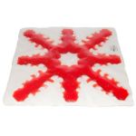 Red 8 Spoke Snowflake Gel Pads