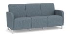 Siena 3 Seat Sofas with Brushed STEEL Legs with SERENE Upholstery