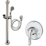 Pressure Balanced Valve, Hand Held Shower and Glide Bar (Factory Mounted)