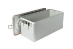 Sterilization Container, Full-Size, Flat Bottom, Aluminum Lid, Gray Handle, 23.5 in. x 10.8 in. x 10.6 in.