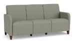Siena 3 Seat Sofas with WALNUT Wooden Legs with EUCALYPTUS Upholstery