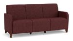 Siena 3 Seat Sofas with WALNUT Wooden Legs with NEBBIOLO Upholstery