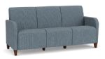 Siena 3 Seat Sofas with WALNUT Wooden Legs with SERENE Upholstery