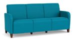 Siena 3 Seat Sofas with WALNUT Wooden Legs with WATERFALL Upholstery