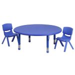 BLUE - Table and 2 Chairs - 45-in