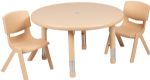 NATURAL - Table and 2 Chairs - 33-in