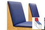 Fixed 75 degree Upholstered Back -  Set of 3 (Only Available on 42 in. or 48 in. Depth Tables)