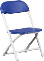 Blue - 2 Pk. Kids Plastic Folding Chairs for School Furniture