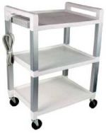 Cart with Power Strip (White)
