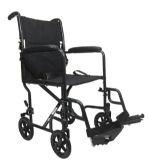 Karman Ergonomic Series Transport Chair, 17 Inch Seat Width, Black