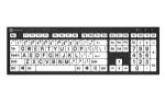 Braille Keyboard with Black Lettering
