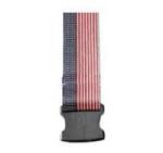 Heavy-Duty Webbing, Delrin Buckle, Stars and Stripes - 60 Inch Length