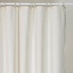 Shower Curtain 42 in. X 72 in., Weighted, White Cream