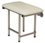 Shower Seat - 24in x 16in Folding Bench Wall Mounted with Legs