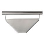 Corner Shelf with Integrated Grab Bar, Satin Stainless