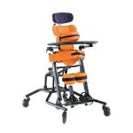 Size 1 Stander (Includes Manual Angle Adjustment, Polyurethane Chest Pad, Hip Pad and Knee Supports, Two Piece Footplate and Chassis)