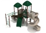 Coopers Neck Large Playground System for Kids and Preteens - Neutral Colors