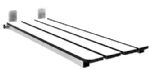 33 in. x 15 in. with White Phenolic (Slatted) Top
