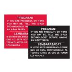 Black - Pregnancy Sign - Bilingual (English & Spanish)