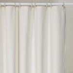 Weighted Shower Curtain - White Cream - 66 in. x 72 in.