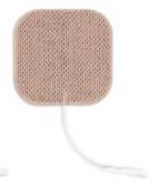 2 in. x 2 in. Square Cloth Electrode Pads - Tan (Qty. 4)