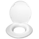White Closed Front Toilet Seat with Cover
