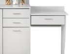 Wall Mounted Desk with 1 Leg and 1 Drawer (Must Mount to Wall and Cabinet Unit - Wall Mounting Hardware Not Included)