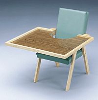 Kinder 14 in. Back Chair with Optional Single Tray